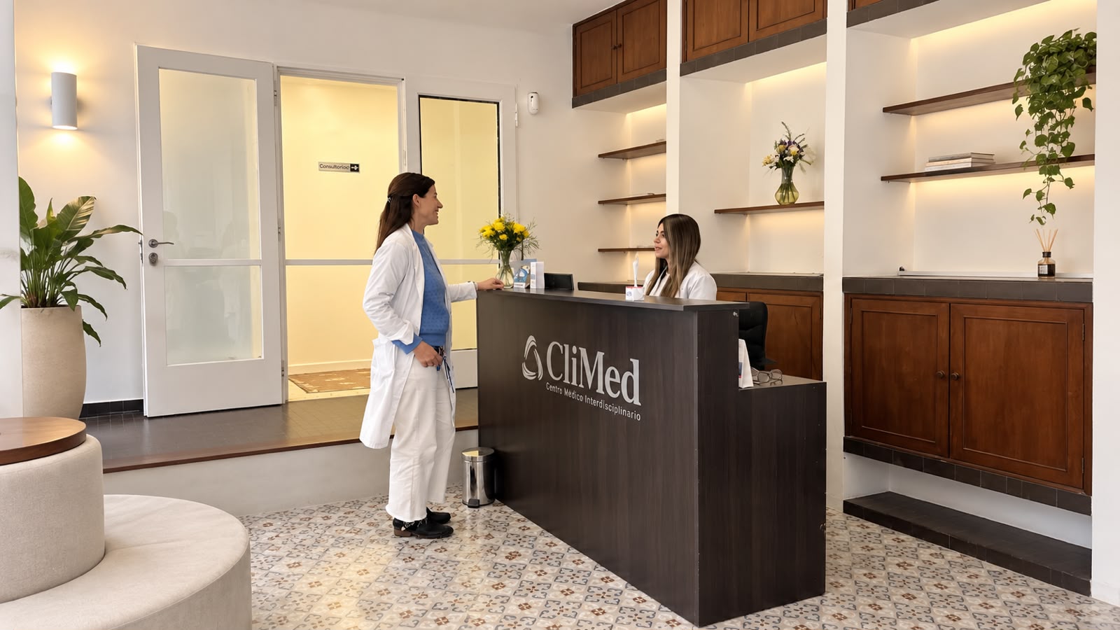 Recepción del centro médico Climed